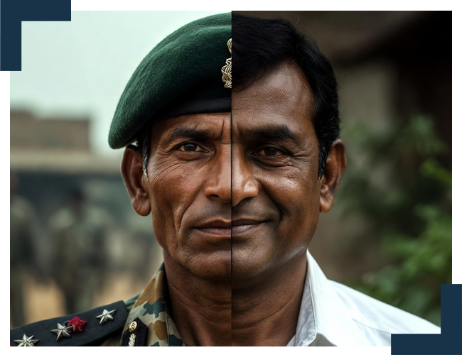 Transform from Soldier to Ex-erviceman